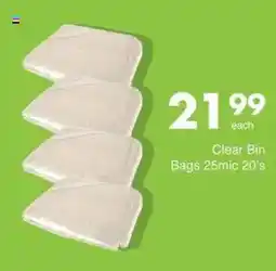 Save Hyper Clear Bin Bags 25mic offer
