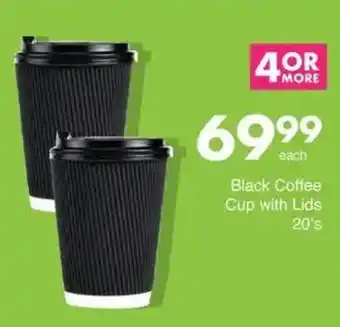 Save Hyper Black Coffee Cup with Lids offer