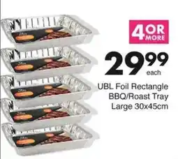 Save Hyper UBL Foil Rectangle BBQ/ Roast Tray Large offer