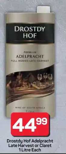 Pick n Pay Hypermarket Drostdy Hof Adelpracht Late Harvest or Claret offer