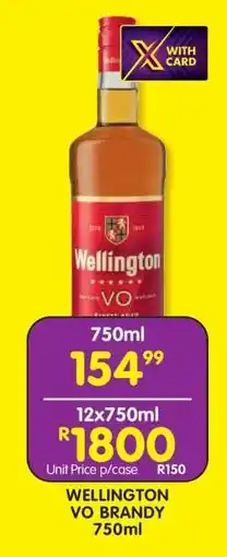 Shoprite Wellington VO Brandy 750ml offer