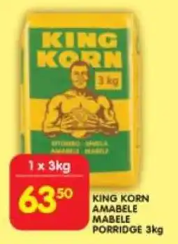 Shoprite KING KORN AMABELE MABELE PORRIDGE 3kg offer