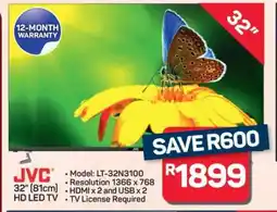 Pick n Pay Hypermarket JVC 32 HD LED TV offer