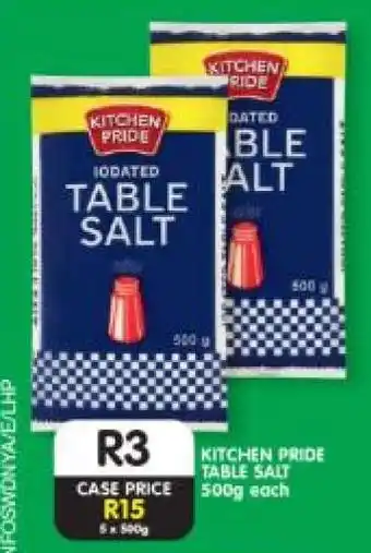 Shoprite KITCHEN PRIDE TABLE SALT offer