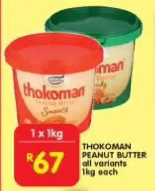 Shoprite THOKOMAN PEANUT BUTTER offer