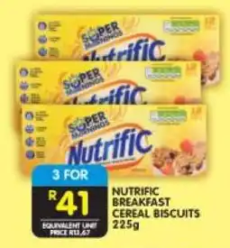 Shoprite NUTRIFIC BREAKFAST CEREAL BISCUITS 225g offer