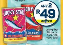 Pick n Pay Lucky Star Pilchards Assorted-400g Each offer