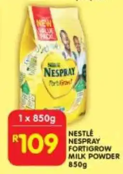 Shoprite Nestlé Nespray FortiGrow Milk Powder 850g offer