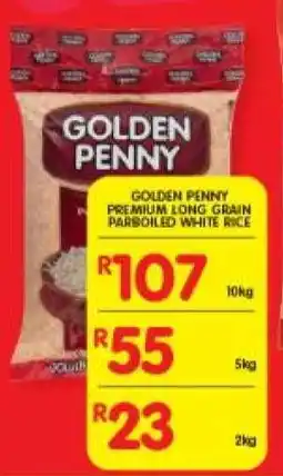 Shoprite GOLDEN PENNY PREMIUM LONG GRAIN PARBOILED WHITE RICE offer