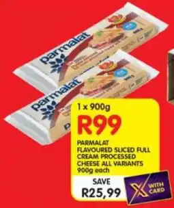 Shoprite PARMALAT FLAVOURED SLICED FULL CREAM PROCESSED CHEESE ALL VARIANTS 900g each offer