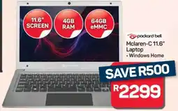 Pick n Pay Hypermarket Packard Bell Mclaren-C 11.6 Laptop offer