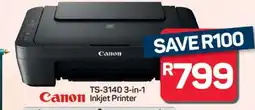 Pick n Pay Hypermarket Canon TS-3140 3-in-1 Inkjet Printer offer