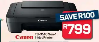 Pick n Pay Hypermarket Canon TS-3140 3-in-1 Inkjet Printer offer