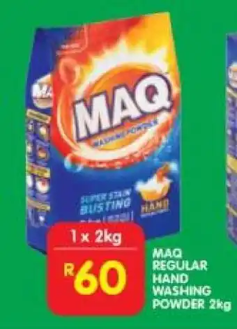 Shoprite MAQ Regular Hand Washing Powder 2kg offer