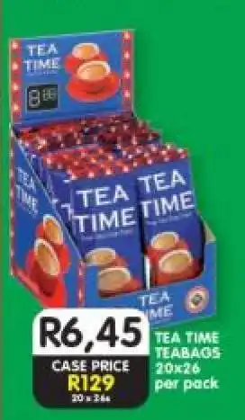 Shoprite TEA TIME TEABAGS offer