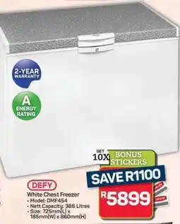 Pick n Pay Hypermarket Defy White Chest Freezer offer