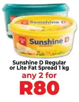Food Lover's Market Sunshine D Regular or Lite Fat Spread 1 kg offer