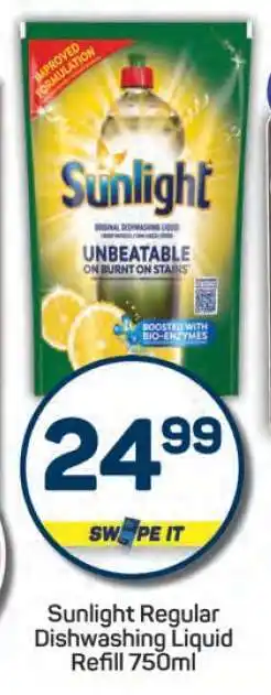 Pick n Pay Sunlight Regular Dishwashing Liquid Refill 750ml offer
