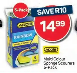 Pick n Pay Multi Colour Sponge Scourers 5-Pack offer
