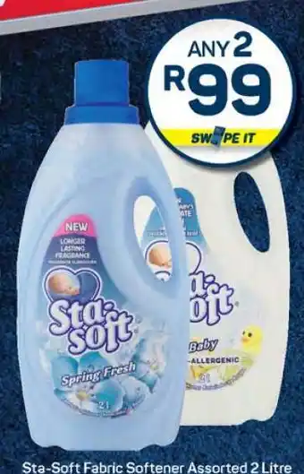 Pick n Pay Sta-Soft Fabric Softener Assorted 2 Litre offer