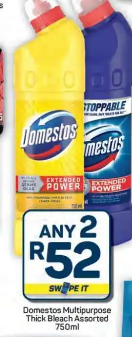Pick n Pay Hypermarket Domestos Multipurpose Thick Bleach Assorted 750ml offer