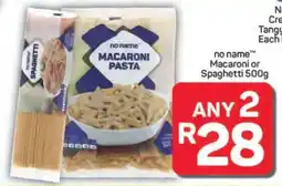 Pick n Pay Hypermarket no name Macaroni or Spaghetti 500g offer