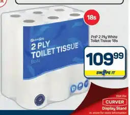 Pick n Pay Hypermarket PnP 2 Ply White Toilet Tissue 18s offer