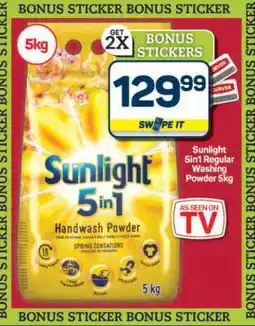 Pick n Pay Hypermarket Sunlight 5in1 Regular Washing Powder 5kg offer