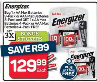 Pick n Pay Hypermarket Energizer Max Batteries offer