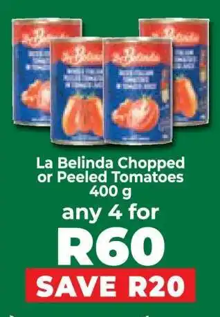 Food Lover's Market La Belinda Chopped or Peeled Tomatoes 400 g offer