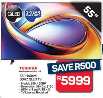 Pick n Pay Hypermarket Toshiba 55 QLED TV offer