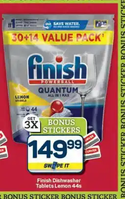 Pick n Pay Hypermarket Finish Dishwasher Tablets Lemon 44s offer