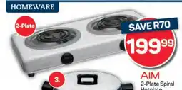 Pick n Pay AIM 2 Plate Spiral Hotplate offer