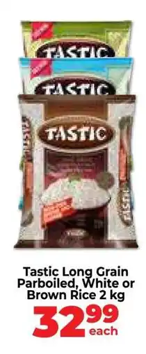 Food Lover's Market Tastic Long Grain Parboiled White or Brown Rice 2 kg offer