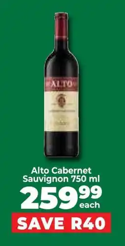 Food Lover's Market Alto Cabernet Sauvignon 750 ml offer