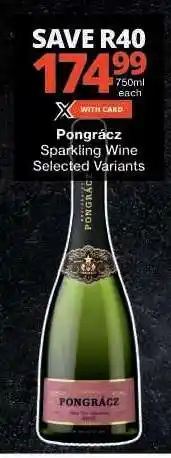 Checkers Pongrácz Sparkling Wine offer