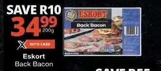 Checkers Eskort Back Bacon offer