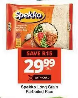 Checkers Spekko Long Grain Parboiled Rice offer
