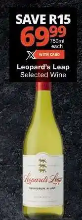 Checkers Leopard's Leap Selected Wine offer
