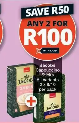 Checkers Jacobs Cappuccino Sticks offer