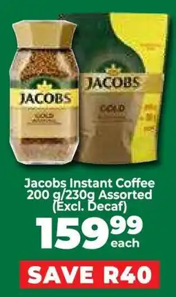 Food Lover's Market Jacobs Instant Coffee 200 g/230 g Assorted (Excl. Decaf) offer