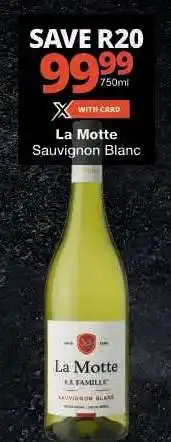 Checkers La Motte Sauvignon Blanc offer