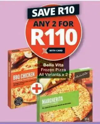 Checkers Bella Vita Frozen Pizza offer
