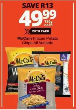Checkers McCain Frozen Potato Chips offer
