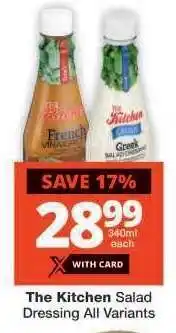 Checkers The Kitchen Salad Dressing All Variants offer