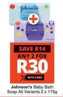 Checkers Johnson’s Baby Bath Soap offer