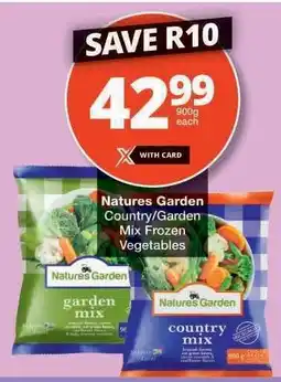 Checkers Natures Garden Country/Garden Mix Frozen Vegetables offer