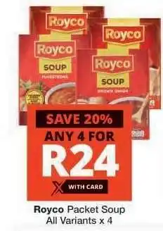 Checkers Royco Packet Soup offer