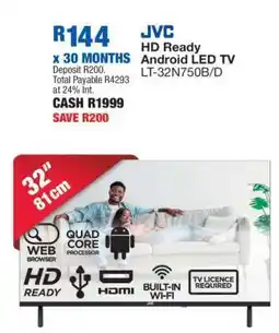 OK Furniture JVC HD Ready Android LED TV LT-32N750B/D offer