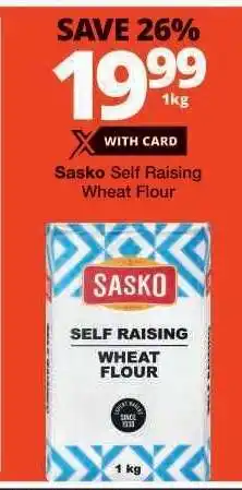 Checkers SASKO SELF RAISING Wheat Flour offer